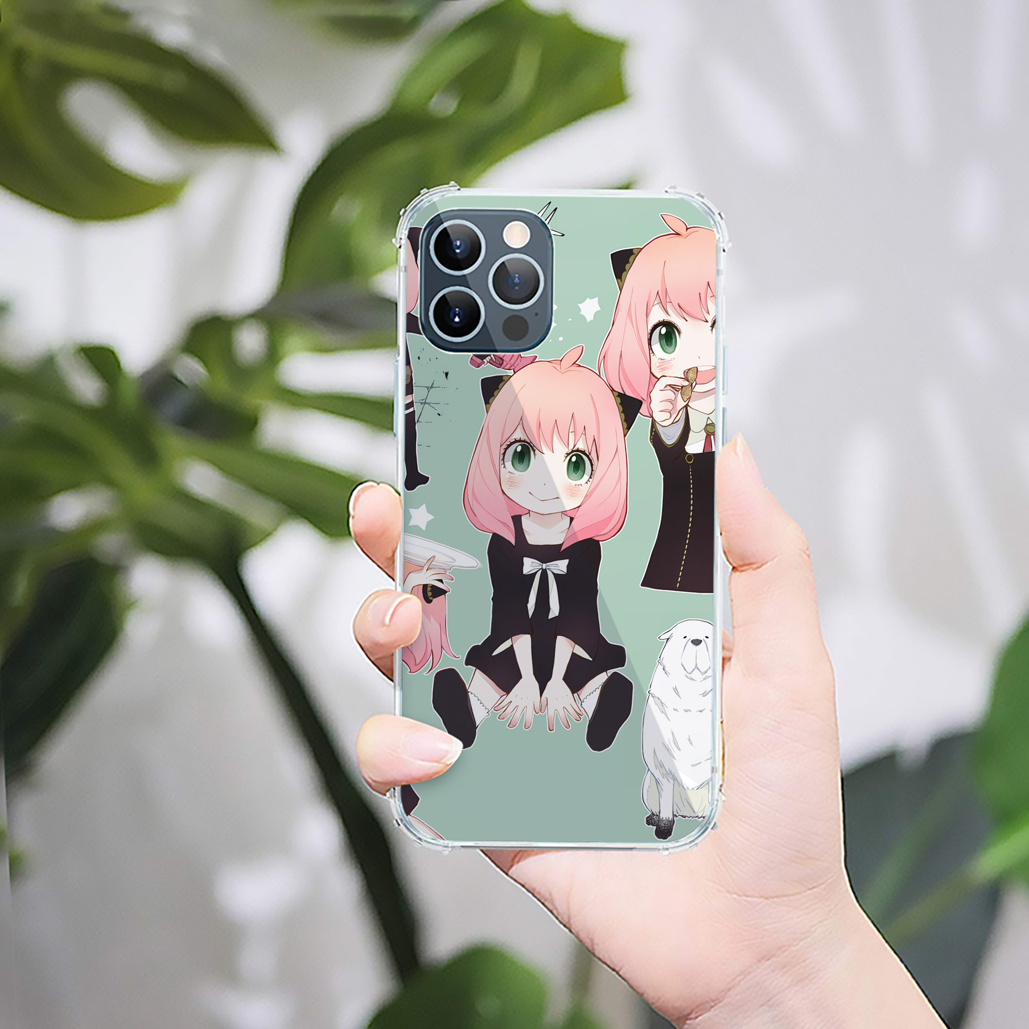（画像用） SPY×FAMILY间谍家家酒 【iPhone 12シリーズ対応】透明スマホケース（クリアソフトケース）